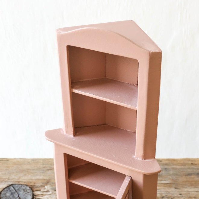 Miniature Corner Cabinet, Rose