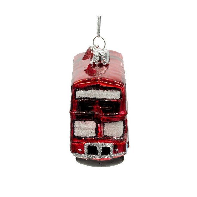 Double Decker Glass Ornament