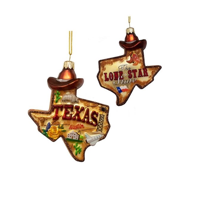 Texas Glass Ornament