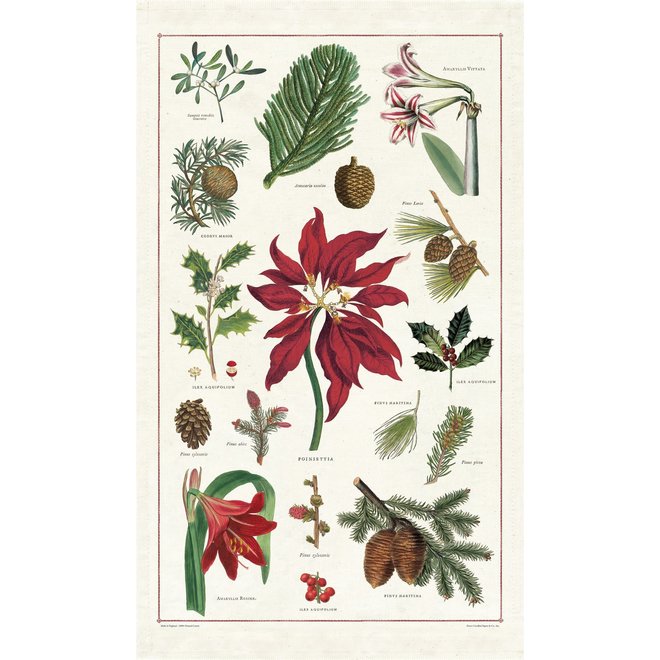 Christmas Botanicals Tea Towel