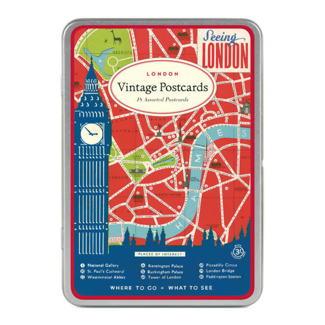 Vintage London Postcard Set British Isles