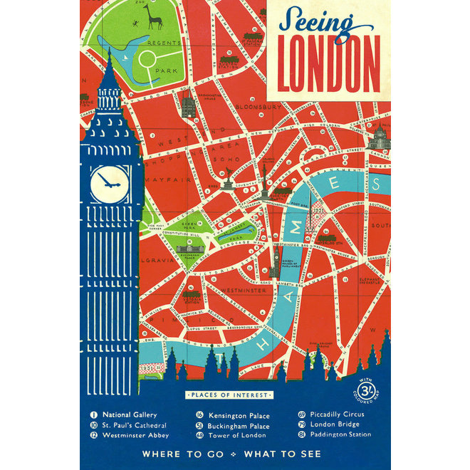 Vintage London Postcard Set British Isles