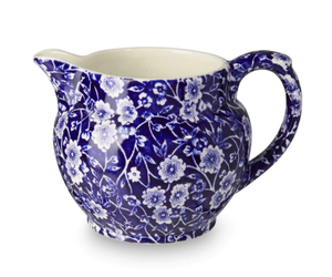 Burleigh Pottery Blue Calico Small Dutch Jug (1/2 pt / 284ml