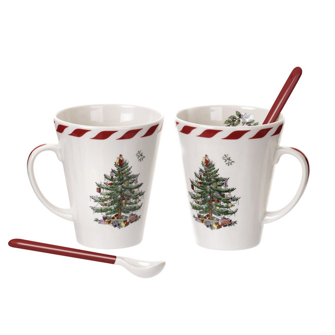 Christmas Tree Peppermint Mug & Spoon Set