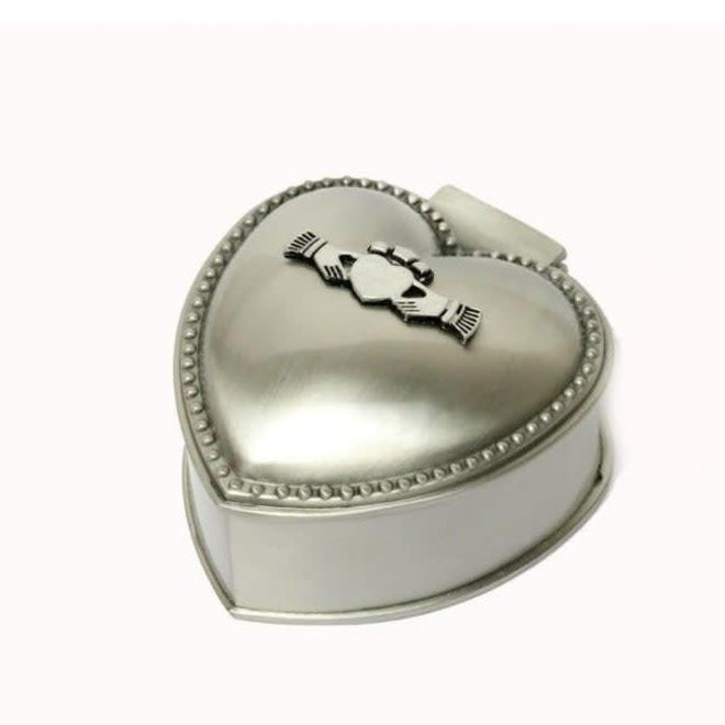 Small Claddagh Heart Jewelry Box