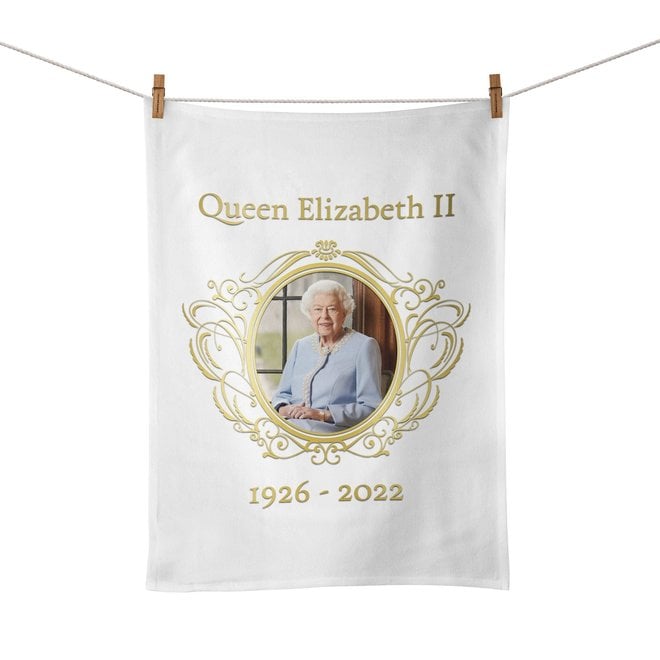Queen Elizabeth II 1926–2022 Portrait Tea Towel