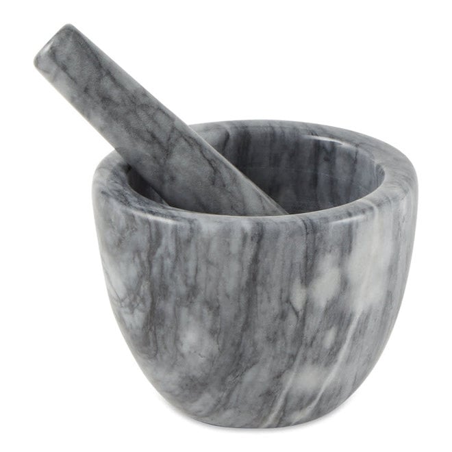 Grey Marble Mortar & Pestle