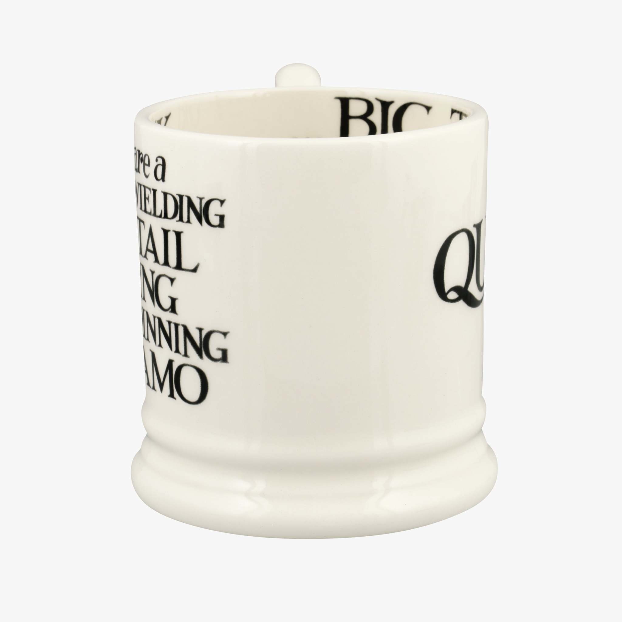  Emma Bridgewater Large Mug 1/2 Pint, Ceramic Coffee Mug Large -  Stoneware Mug, Cappuccino, Latte, Coffee, Tea Cup - Beautiful Mugs,  Birthday Gift - Coffee Mug Black Writing : Home & Kitchen