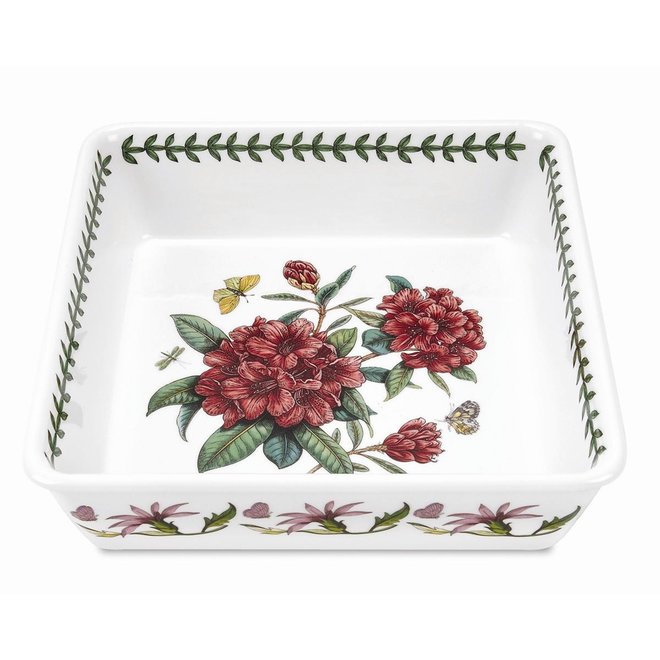 Botanic Garden Square Dish (Rhododendron)