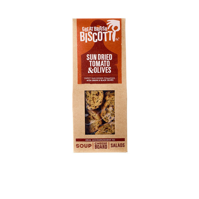 Great British Biscotti Sun Dried Tomato & Olive