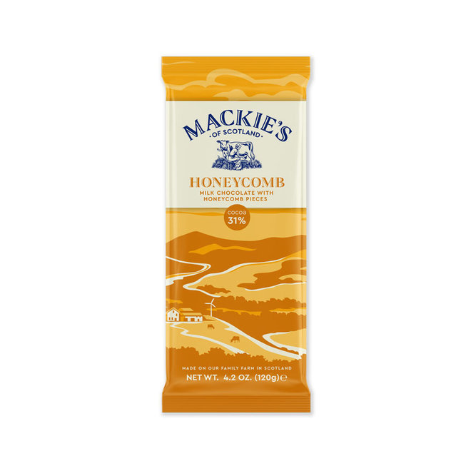 Mackie's Honeycomb Milk Chocolate Bar