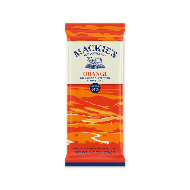 Mackie's Orange Milk Chocolate Bar