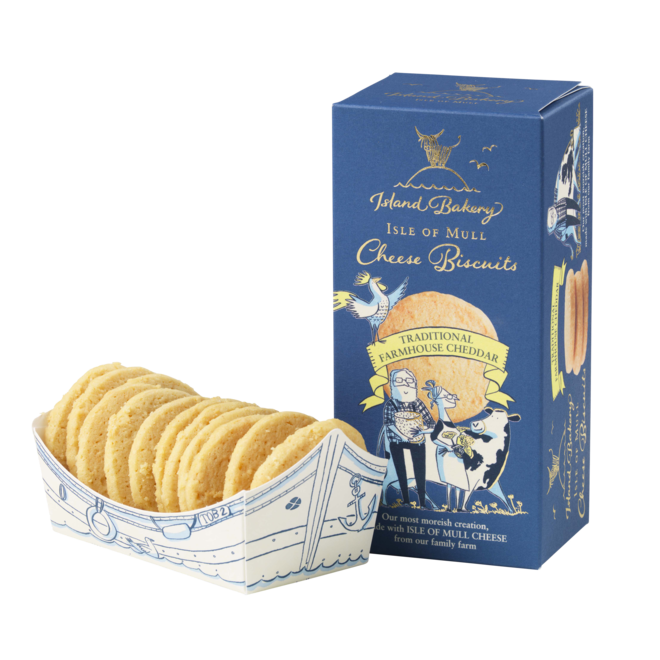 Island Bakery Isle of Mull Traditional Farmhouse Cheddar Cheese Biscuits