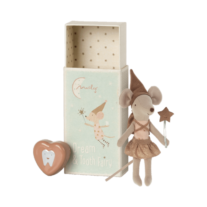 Tooth Fairy Mouse in Matchbox (Rose)