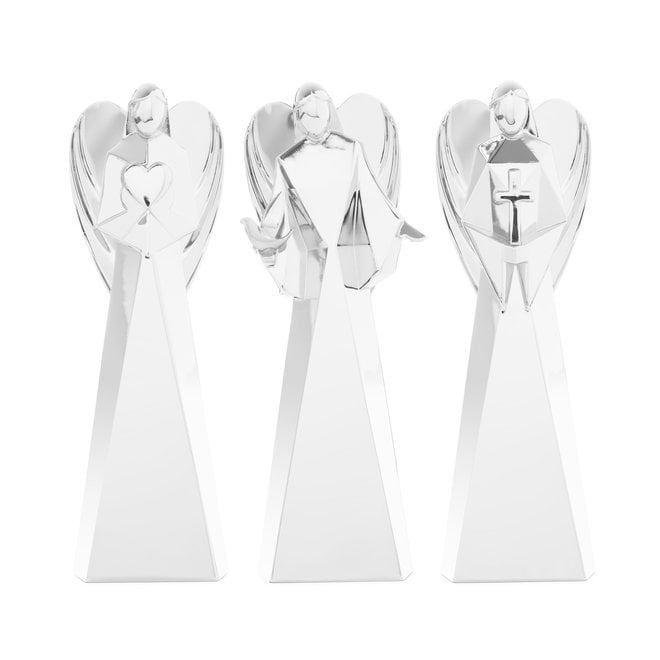 Nambé Faith, Love & Peace Angel Figurines