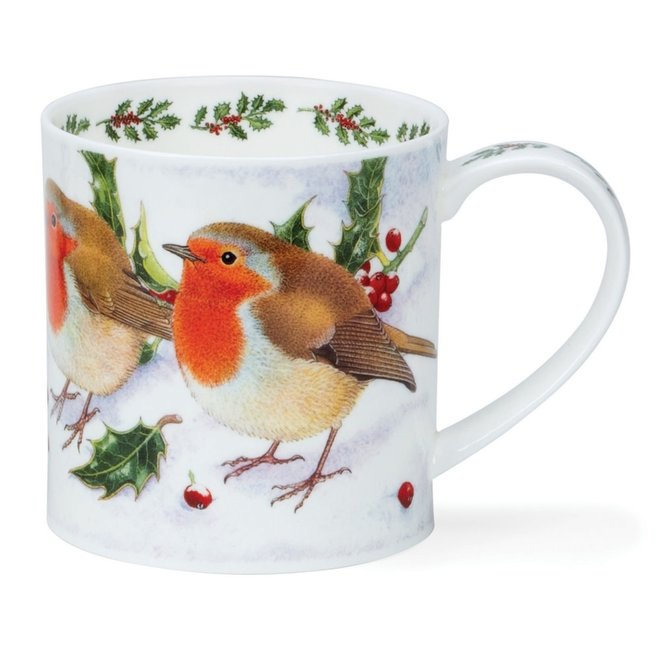 Orkney Festive Birds Robin Mug