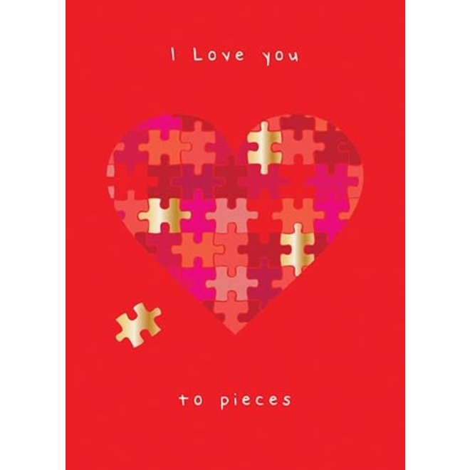Puzzle Heart Valentine's Day Card