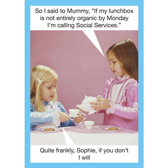 Organic Lunch & Tea Greeting Card