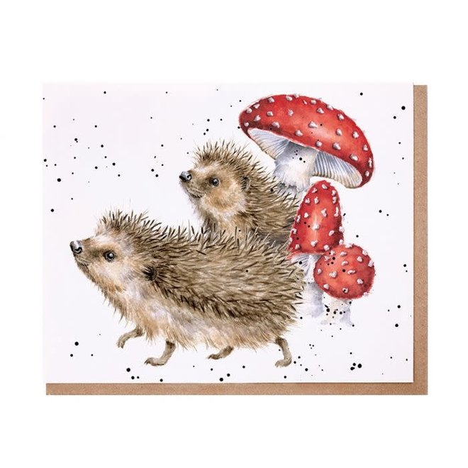 'A Prickly Adventure' Hedgehog Greeting Card