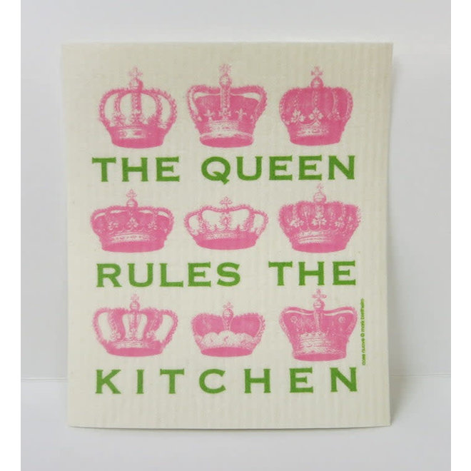 Swedish Dishcloth (Queen Rules the Kitchen, Pink)