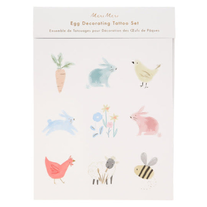 Spring Bunny Egg Decorating Tattoo Kit