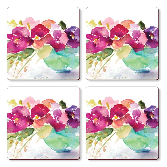 Bowl of Blooms Coasters Set