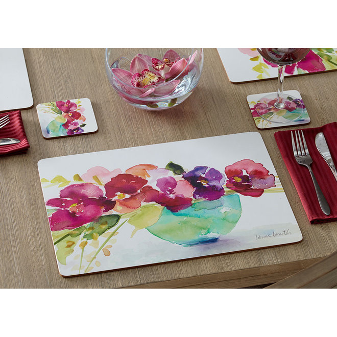 Bowl of Blooms Placemats Set