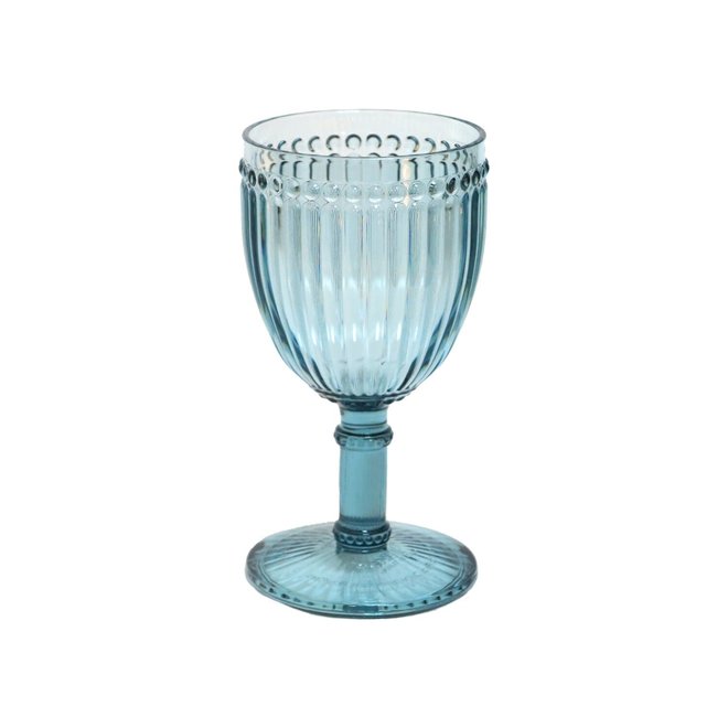 Milano Teal Wine Glass