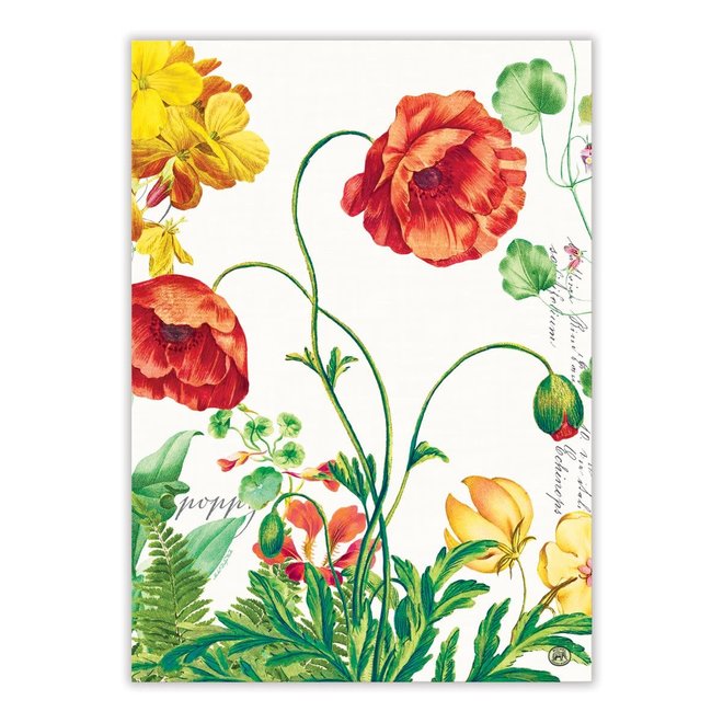 Poppies & Posies Kitchen Towel