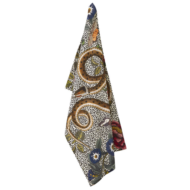Creatures of Curiosity Snake & Animal Print Tea Towel