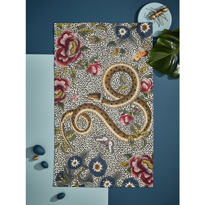 Creatures of Curiosity Snake & Animal Print Tea Towel
