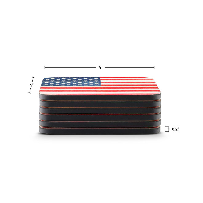 American Flag Coasters