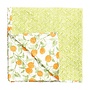 Orange Grove Reversible Fabric Tablecloth