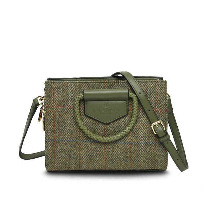 Harris Tweed Chestnut Herringbone Arran Tote