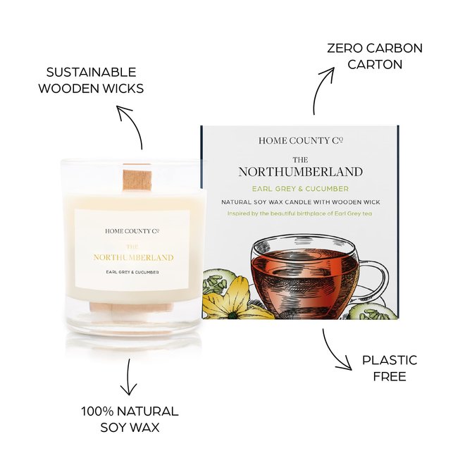Northumberland (Earl Grey & Cucumber) Soy Candle