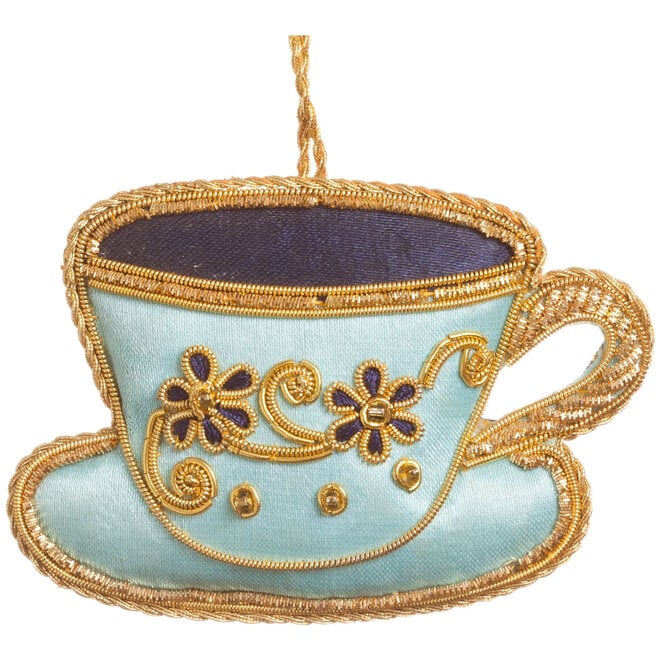 St. Nicolas Blue Satin Tea Party Teacup