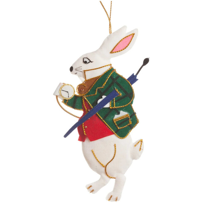 St. Nicolas Alice in Wonderland Rabbit Ornament