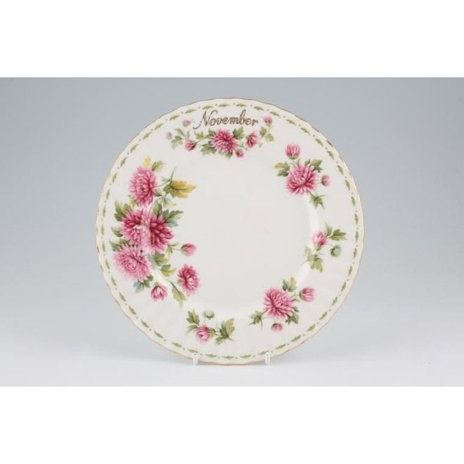 Flower of the Month November Salad Plate