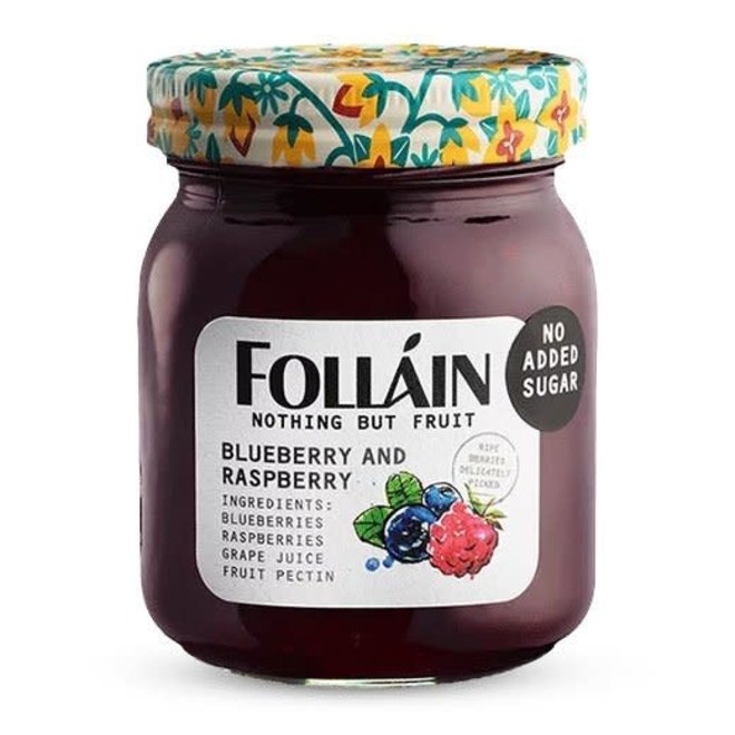 Folláin Nothing But Fruit Blueberry & Raspberry Jam