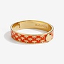 Bee Sparkle Trellis Orange & Gold Hinged Bangle