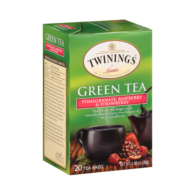 Twinings Green Tea with Pomegranate, Raspberry & Strawberry 20s