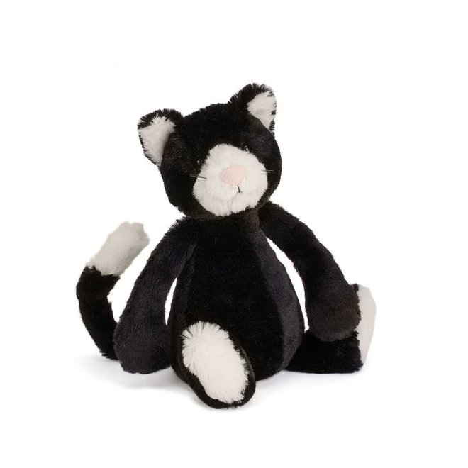 Bashful Black & White Cat (Medium)