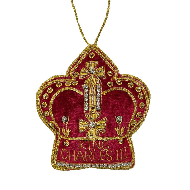 St. Nicolas King Charles III 2023 Coronation Crown Ornament