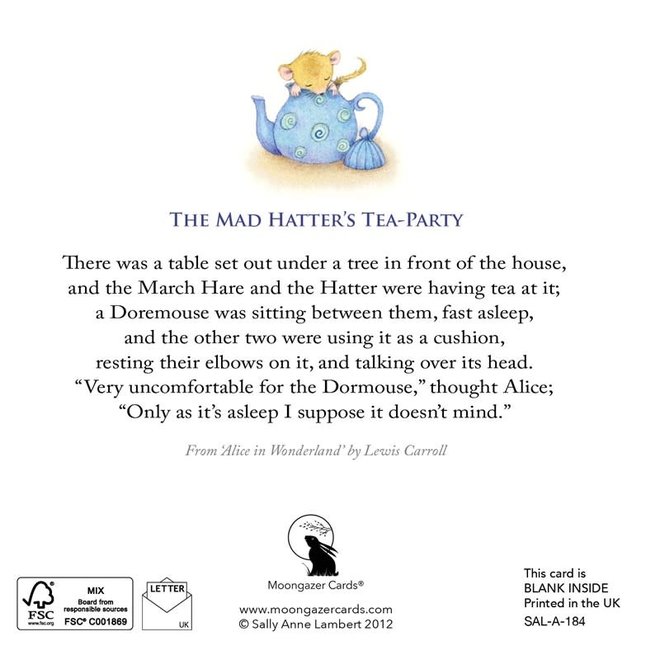 The Mad Hatter's Tea Party Card