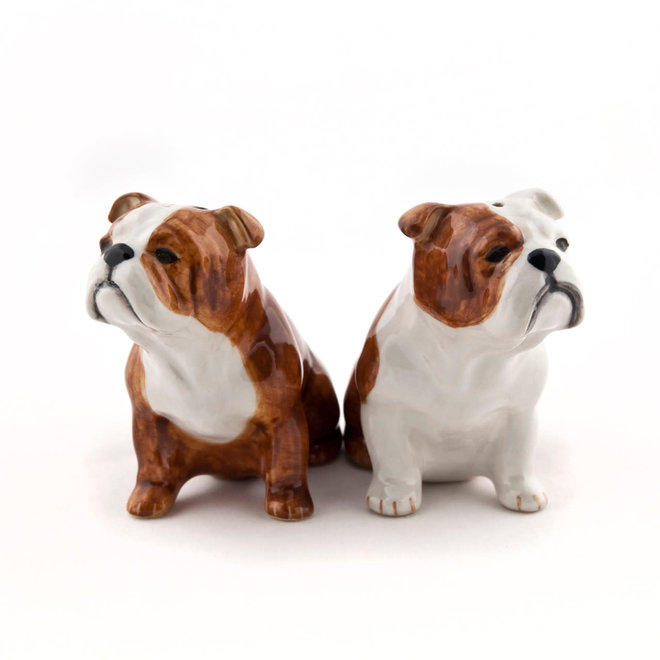 Quail English Bulldog Salt & Pepper Shakers