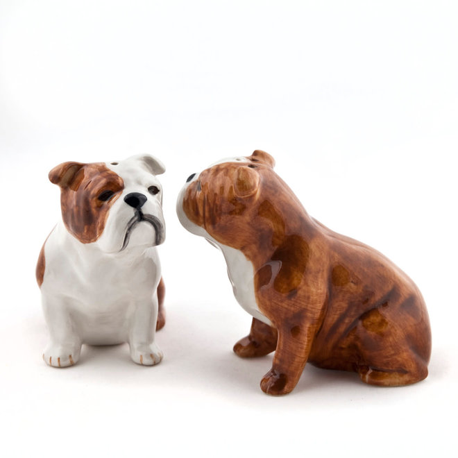 Quail English Bulldog Salt & Pepper Shakers