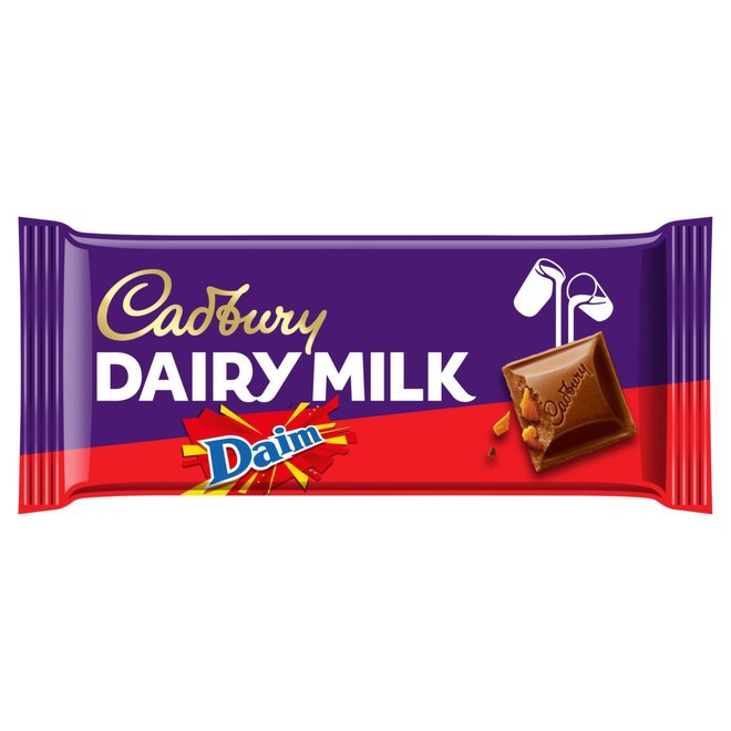 Cadbury Dairy Milk Daim Bar 120g