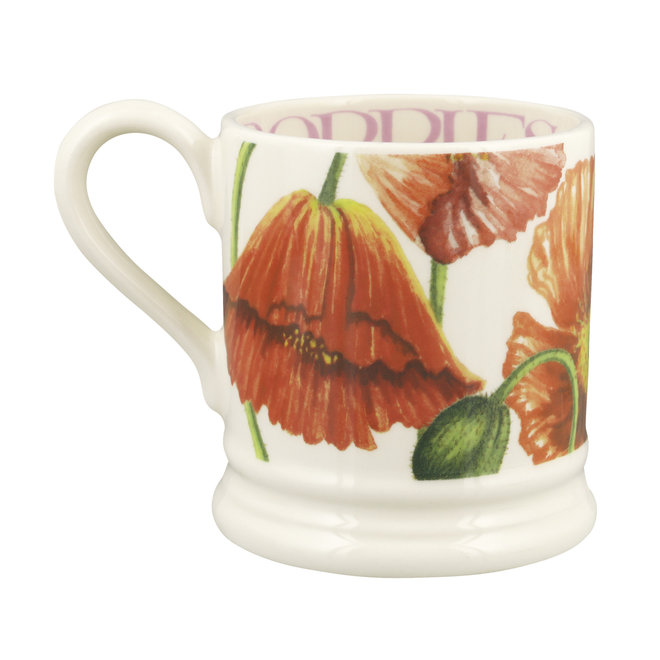 Flowers Red Poppy 1/2 Pint Mug