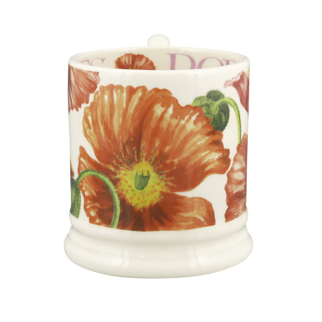 Flowers Red Poppy 1/2 Pint Mug