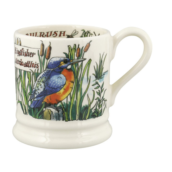 In the Woods Kingfisher & Bullrush 1/2 Pint Mug